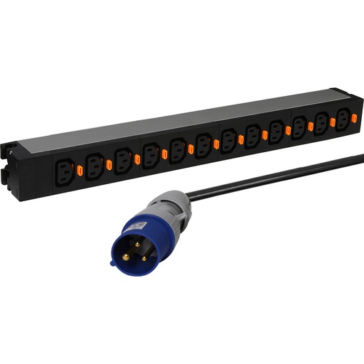 PDU DE 19" CON 12 SALIDAS C13 - ENTRADA IEC60309